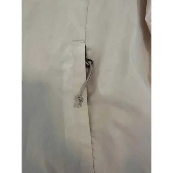 The North Face WindWall Hooded Full Zip Windbreaker, Cream/Light Gray, Medium - Picture 3 of 5